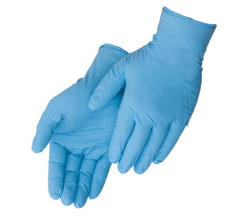 Liberty Glove - Duraskin - T2010W Nitrile Industrial Glove, Powder Free, Disposable, 4 mil Thickness, Small, Blue (Box of 100)